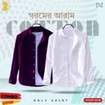 Men's Solid Cotton Shirt Ban Color (ONLY SHIRT)