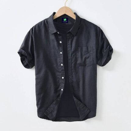 Men's Solid Cotton Shirt Ban Color (ONLY SHIRT)