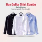 Men's Solid Cotton Shirt Ban Color (ONLY SHIRT)
