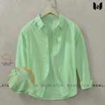 Oxford Cotton Solid Formal Shirt | Lemon