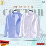 Men's Solid Cotton Shirt Ban Color (ONLY SHIRT)