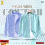 Men's Solid Cotton Shirt Ban Color (ONLY SHIRT)