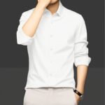 Men’s Premium Wrinkle Free China Spandex Stretch Formal Shirt