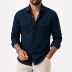 Men’s Double Pocket Kaiser Cotton Premium Quality Shirt