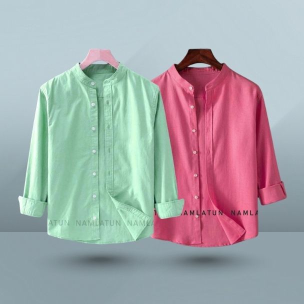 ben collar solid shirt