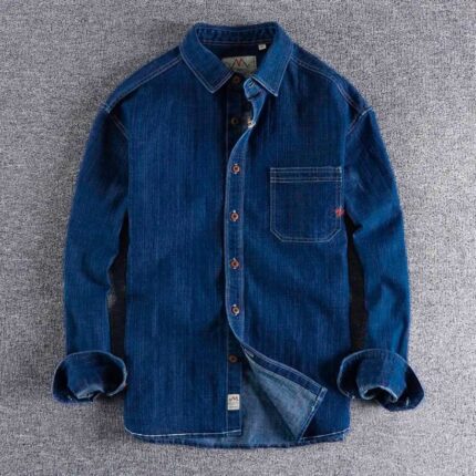 Men's Denim Shirt Classic Casual Style