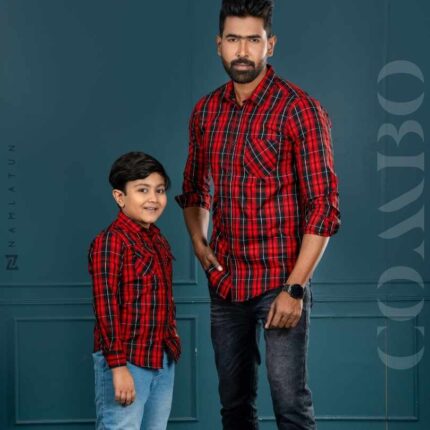 New Fashionable Combo Check Shirt