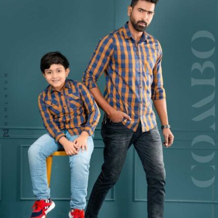 New Fashionable Combo Check Shirt