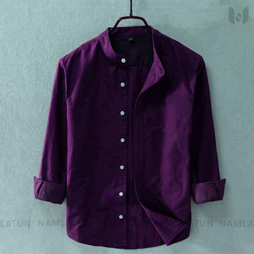 ben collar solid shirt namlatun