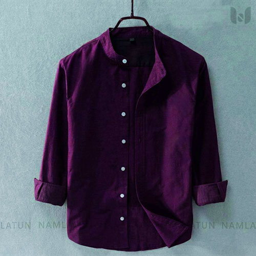 ben collar solid shirt