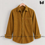 Exclusive Casual Corduroy Shirt | Mustard Yollow